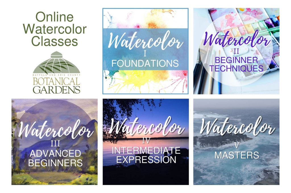 New Online Watercolor Classes Announced at the Botanical Gardens!