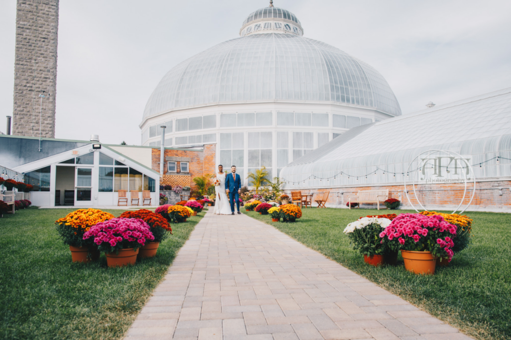 Buffalo and Erie County Botanical Gardens, a glasshouse wedding venue in Buffalo, NY
